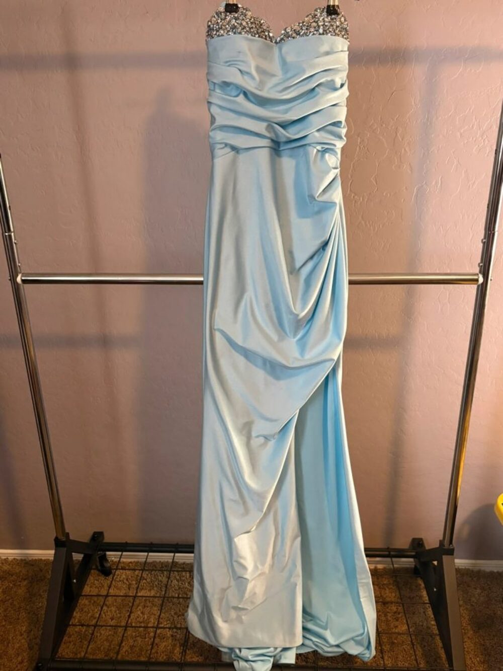 Social Peak A Boo With Slit Full Length Dress